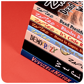 Zapiro home page portfolio menu tile in colour.